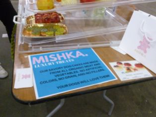 Mishka dog treats sign